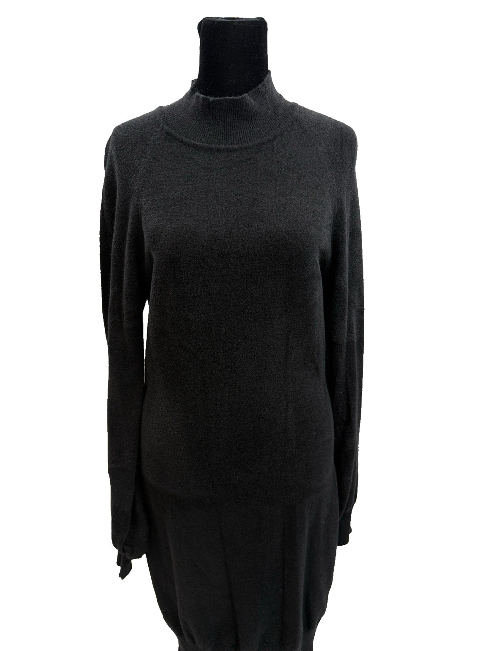 EXLURA Black Knit Sweater Dress Size M Women's